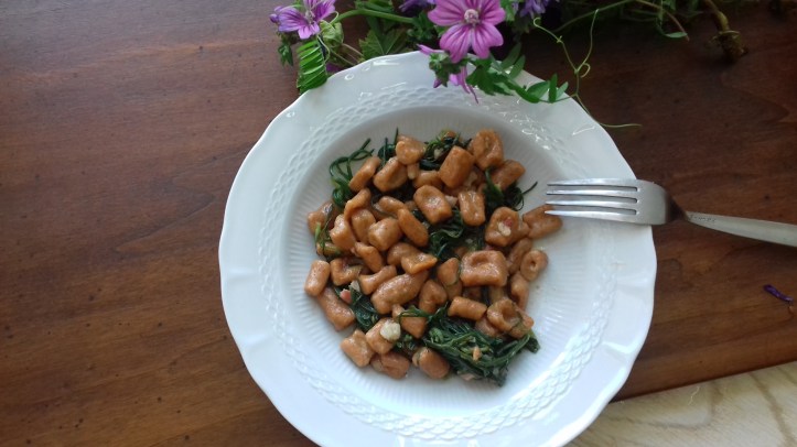 gnocchoi integrali con agretti